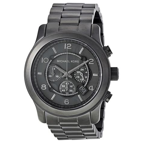 michael kors runway gunmetal chronograph mens watch mk8226|Michael Kors Runway Gunmetal Chronograph Men's Watch .